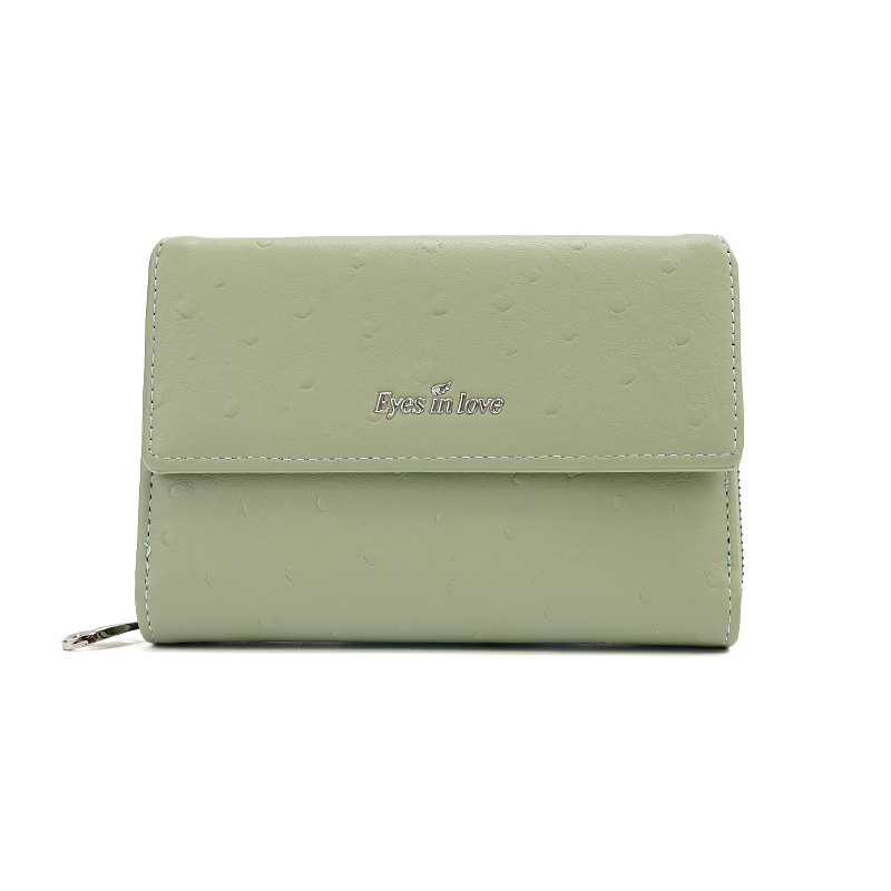 WOMEN WALLET 100% FRIENDLY PU WALLET SHORT ZIPPER LADY PURSES