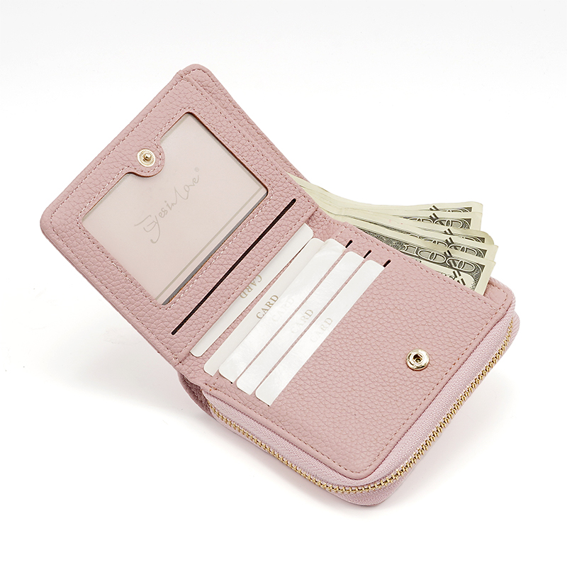 FASHION SMALL PU WALLET ZIPPER LADY COIN PURSE